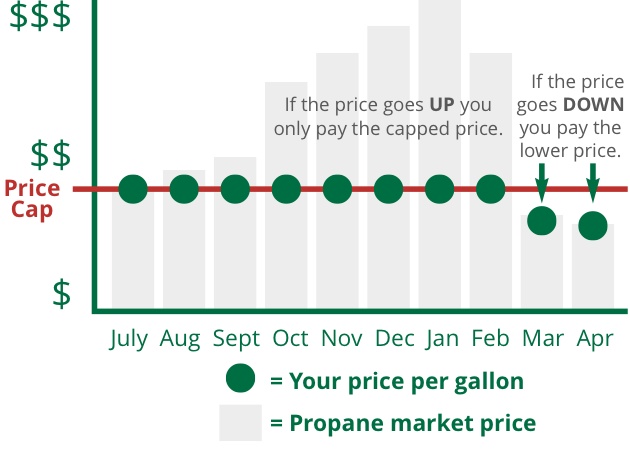 Excel price cap graph